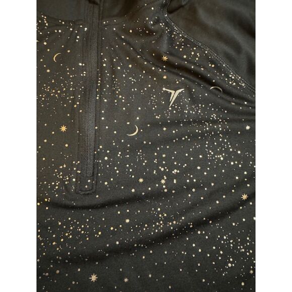 Womens Old Navy Active Wear Go Dry Black Quarter Zip Sweatshirt Size Large - Picture 6 of 10